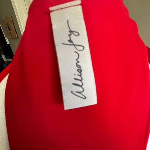 Red Sleeveless Tank Top V Neck Casual Blouse Summer Work Party Date Night - Picture 3 of 9